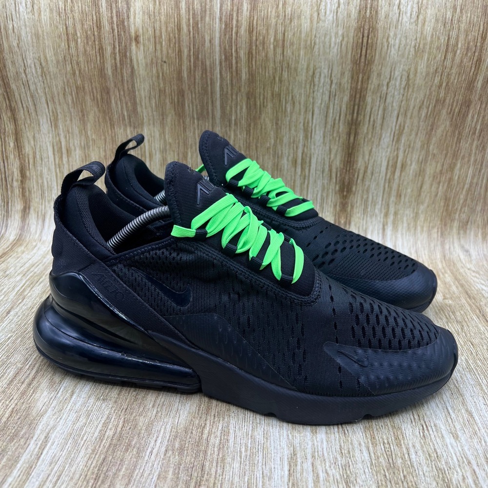 Nike Air Max 270 Triple Black Men's Size 11 Running Shoes Sneakers AH8050-005